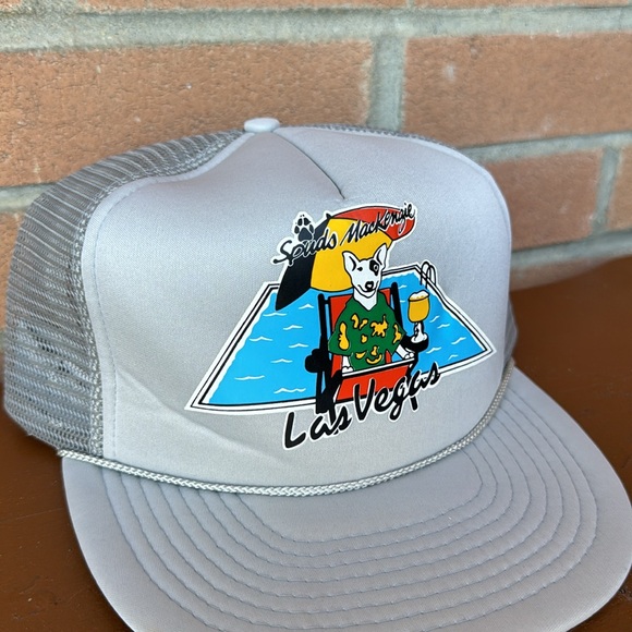 Vintage Spud Mackenzie Snapback / Trucker Style / 80s / 90s / Las Vegas - Picture 3 of 7